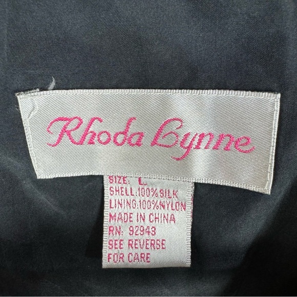 Rhoda Lynn Silk Animal Print Cheetah Vintage Bomber Jacket y2k Retro 90s - Picture 5 of 5